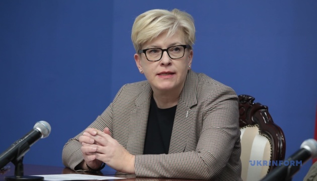  Транзит українського зерна через Литву варто зробити довгостроковим - прем'єрка Шимоніте 