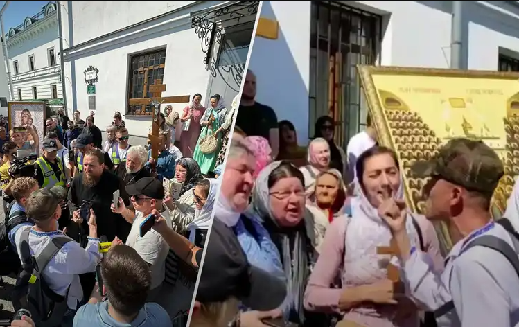  Корпуси Києво-Печерської Лаври прийшли опечатувати – представники УПЦ МП проти 
