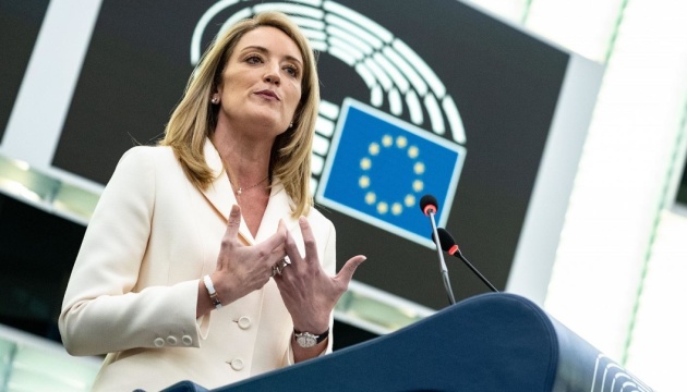  Президентка Європарламенту назвала підрив Каховської ГЕС злочином проти людяності 