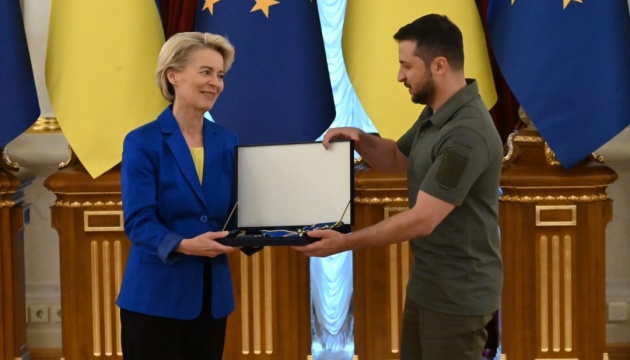  Зеленський вручив Урсулі фон дер Ляєн орден Ярослава Мудрого 