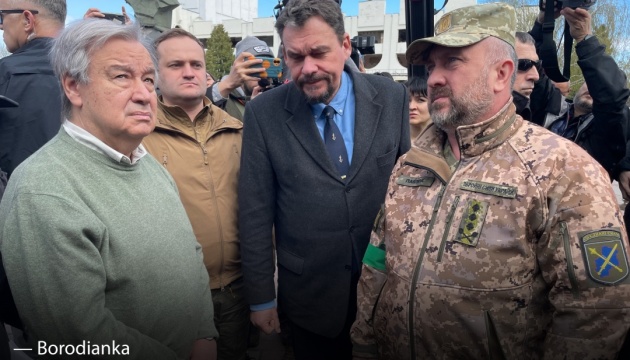  Генеральний секретар ООН відвідав Бородянку 