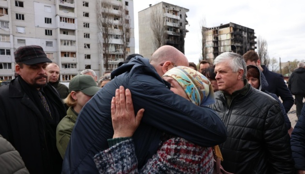  Історія не забуде воєнних злочинів: президент Євроради приїхав у Бородянку 