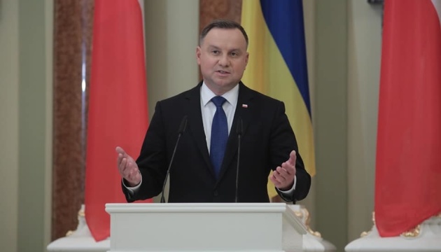  Дуда: Україні потрібні три речі - зброя, зброя і ще раз зброя 