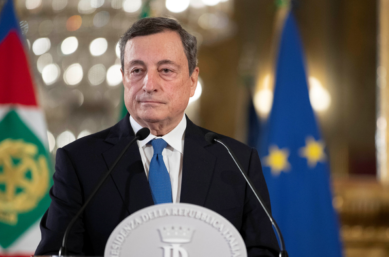  Зеленський обговорив із Драґі протидію агресії РФ та готовність Італії приєднатися до створення системи гарантій безпеки 