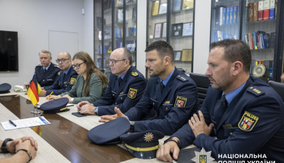Делегація поліції Німеччини ознайомилася з роботою Нацполіції України в умовах війни