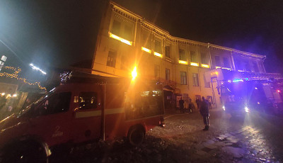 В Киеве горел ресторан