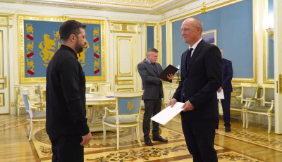 Зеленський прийняв вірчі грамоти посла Данії у присутності данського міністра